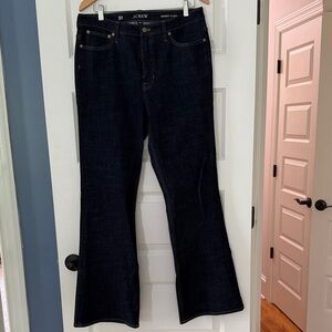 J. Crew Skinny flare jean in Rinse wash